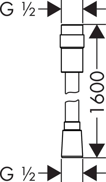 Hansgrohe Isiflex sprchová hadice 160 cm chrom 28248000