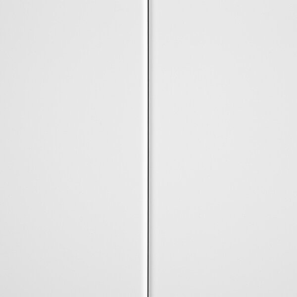 Prosklená komoda NEWPORT Kov 115 cm Bílá