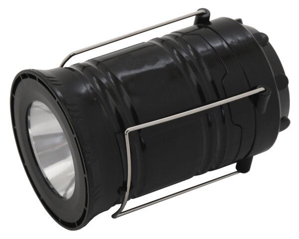 LED Přenosná solární lampa LED/1200mAh černá