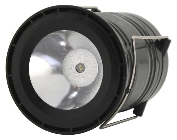 LED Přenosná solární lampa LED/1200mAh černá