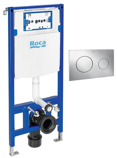 Sada podomítkový WC modul Roca Duplo One A890070020, splachovací tlačítko Roca PL A890189001