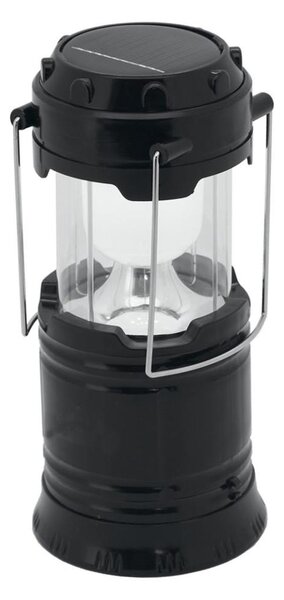 LED Přenosná solární lampa LED/1200mAh černá