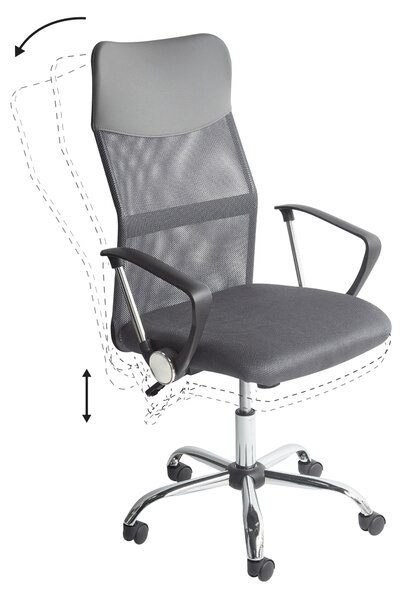 Kancelářská židle DESIGN Šedá