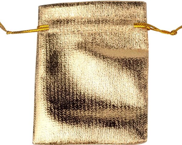 Gaira® Dárkový pytlík 9x12cm zlatý 5ks