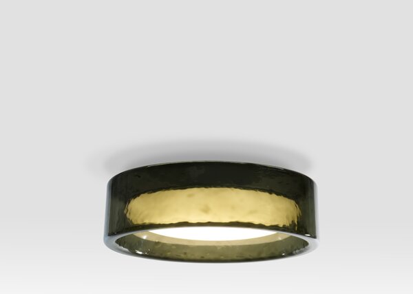 Marset A732-001-57-3CCT Ringo 70, stropní svítidlo ze zeleného skla, LED 26,8W 2700/3000/4000K, průměr 70cm, TRIAC