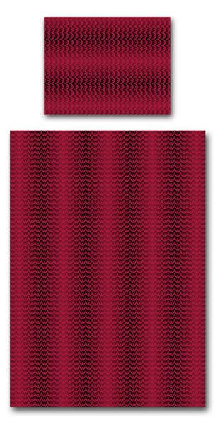 Povlečení Veba GEON tisk Harmony kosočtverce červená Velikost: 140x220 cm + 70x90 cm