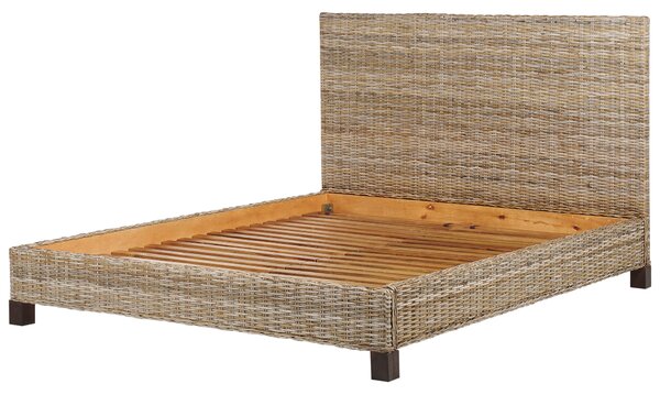 Postel Ratan SALBRIS 140 x 200 cm Přírodní