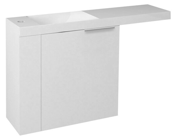 Sapho, LATUS VI umyvadlová skříňka 50x50x22cm, levá, bílá (55835), LT615-3030