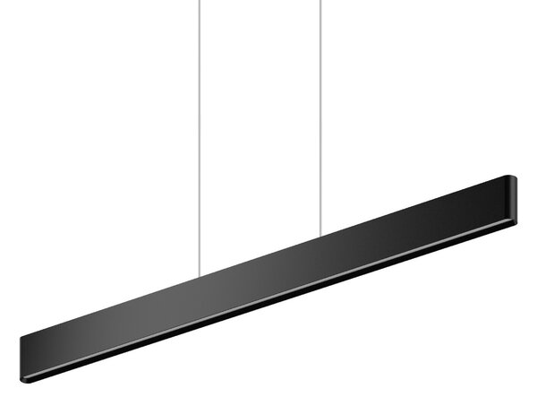 Linea 9198M Satori_P, černé závěsné svítidlo se svícením nahoru/dolu, 36W LED 2700K stmívatelné DALI/PUSH, délka 114cm