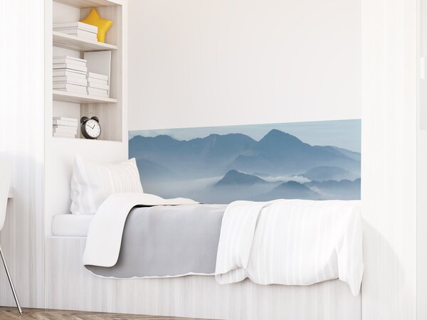 FUGU Ochrana zdi za postel - Plovoucí hory blue Varianta ochrany zdi: Delší strana postele 200x65 cm