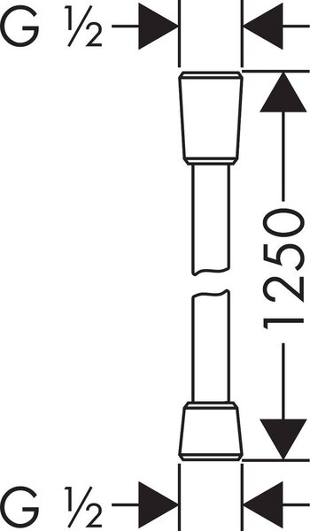 Hansgrohe Isiflex sprchová hadice 125 cm bílá 28272700