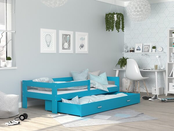 AJK Dětská postel Sára modrá Velikost spací plochy: 160x80