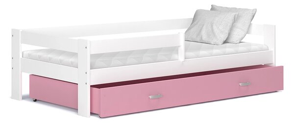 AJK Dětská postel Sára bílá/růžová Velikost spací plochy: 160x80