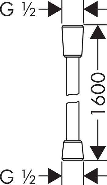Hansgrohe Isiflex sprchová hadice 160 cm chrom 28276000