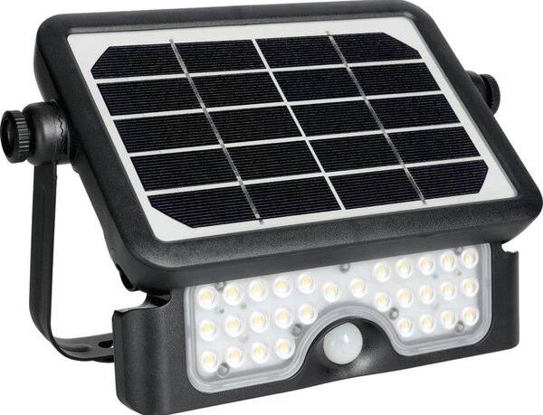 LED Solární reflektor se senzorem LED/5W/3,7V 4000K IP65 3000 mAh