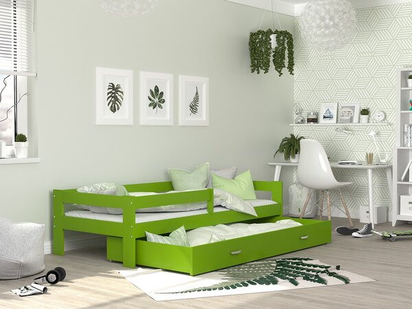 AJK Dětská postel Sára zelená Velikost spací plochy: 160x80