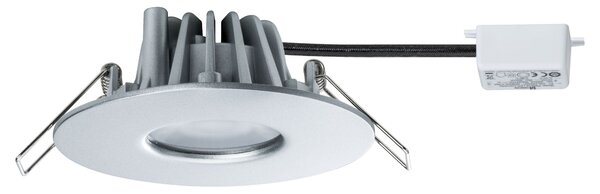 Paulmann House Downlight 230V, stříbrné svítidlo do podhledu, 1x4,4W LED 3000K, prům. 9,5cm, IP44