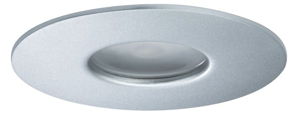 Paulmann House Downlight 230V, stříbrné svítidlo do podhledu, 1x4,4W LED 3000K, prům. 9,5cm, IP44
