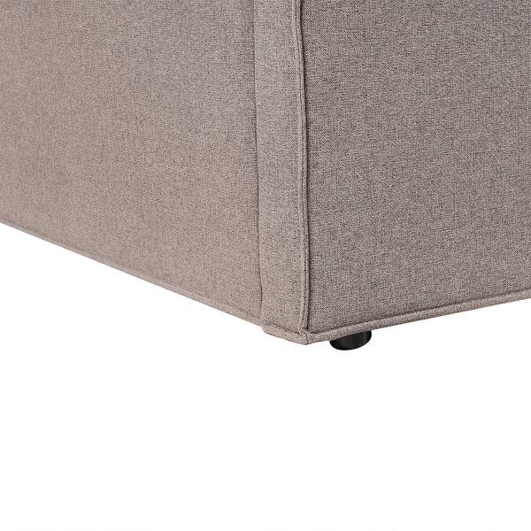 Postel s úložným prostorem Tkanina MOISSAC 160 x 200 cm Taupe