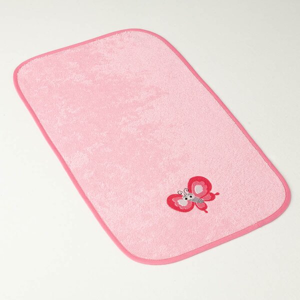 Dětský ručník Veba ELMAR růžová s výšivkou Motýlek růžová lemovka Velikost: 30x50 cm