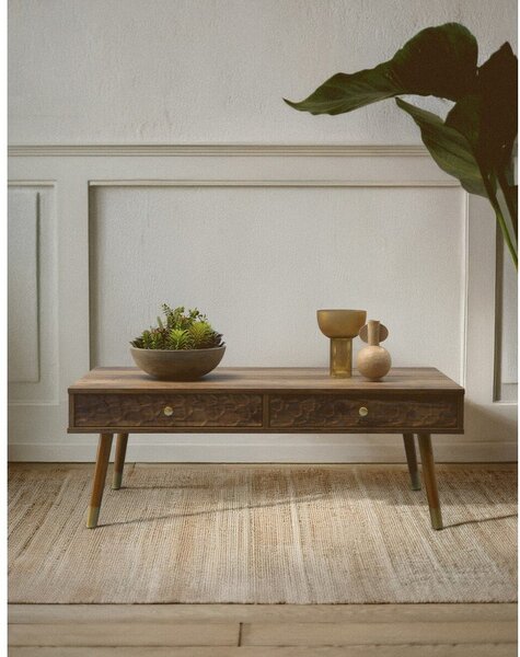 Konferenční stolek v tmavě přírodní barvě 59x110 cm Frida – Premier Housewares