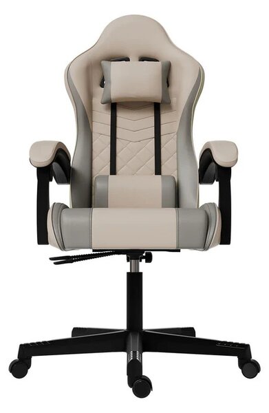 Juskys Kancelářská židle HyperSeat - béžová/šedá