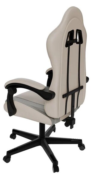 Juskys Kancelářská židle HyperSeat - béžová/šedá