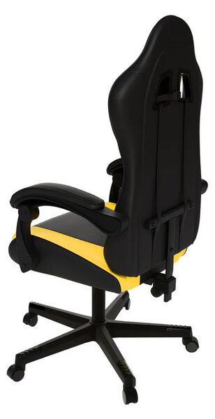 Juskys Kancelářská židle HyperSeat - černá/žlutá