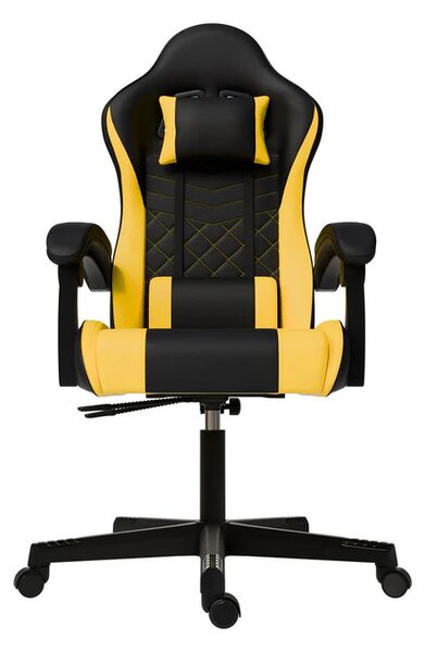 Juskys Kancelářská židle HyperSeat - černá/žlutá