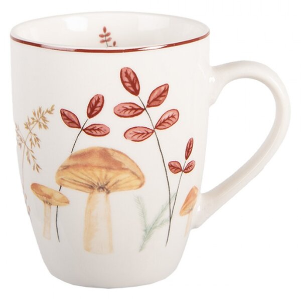 Porcelánový hrnek s podzimním motivem přírody a houbiček Little Fall Jewels – 350 ml