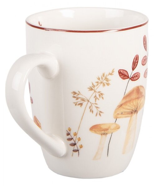 Porcelánový hrnek s podzimním motivem přírody a houbiček Little Fall Jewels – 350 ml
