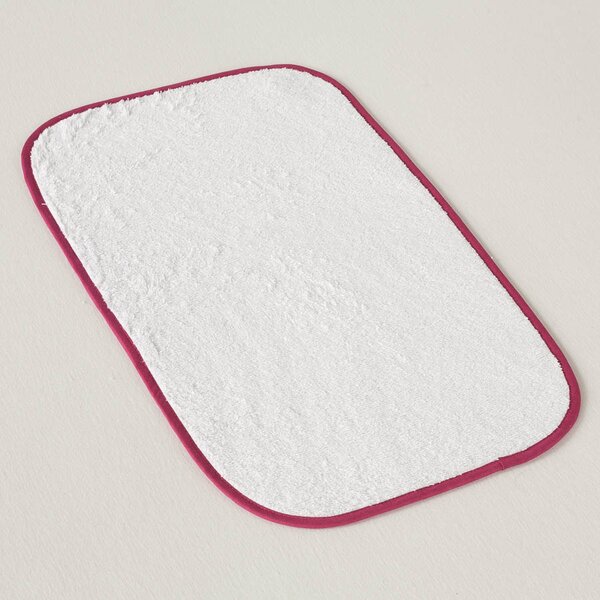 Dětský ručník Veba LOTA bílá s malinovou lemovkou Velikost: 30x50 cm