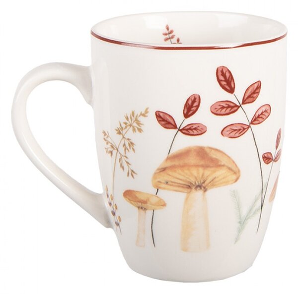 Porcelánový hrnek s podzimním motivem přírody a houbiček Little Fall Jewels – 350 ml