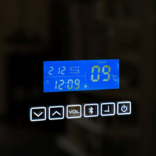 LED zrcadlo Smart 120x65 cm, Bluetooth, nastavitelná barva světla, Anti-fog