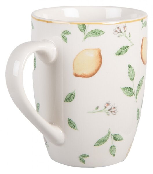 Porcelánový hrnek s citrony Lemons & Leafs – 350 ml