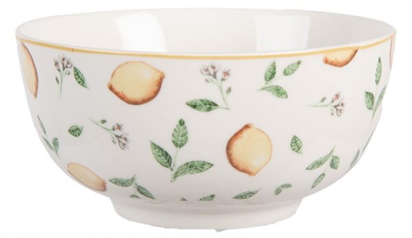 Porcelánová miska s citrony Lemons & Leafs – 500 ml