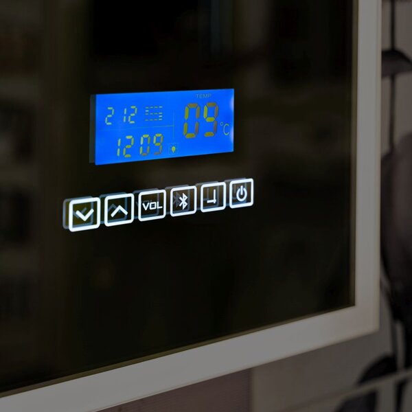 LED zrcadlo Smart 120x65 cm, Bluetooth, nastavitelná barva světla, Anti-fog