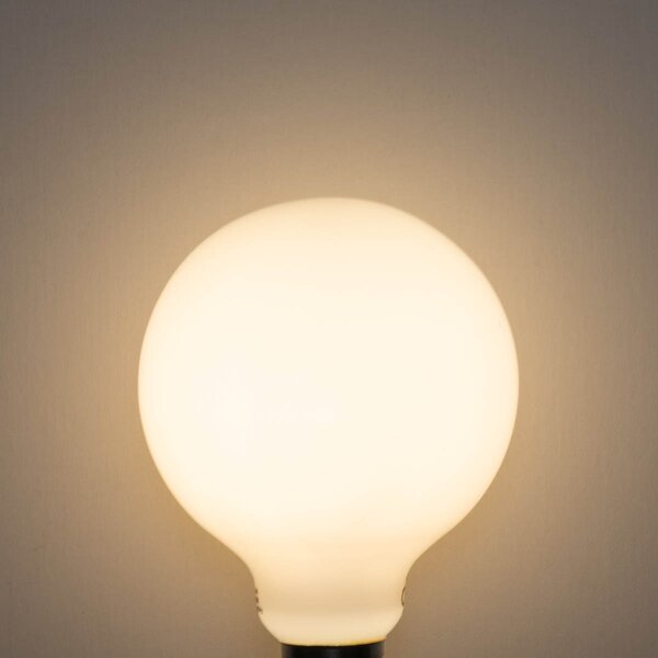 Sada 5 ks LED žárovka E27 s 3stupňovým stmíváním, opálové sklo G95, 4W, 450lm, 3000K