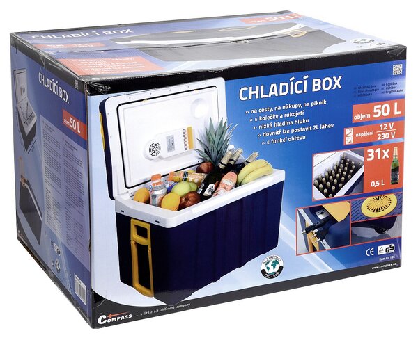 Compass Chladící box 50l 230V/12V pojízdný Compass