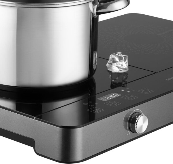 Sencor - Dvouzónový indukční vařič s LCD displejem 3400W/230V