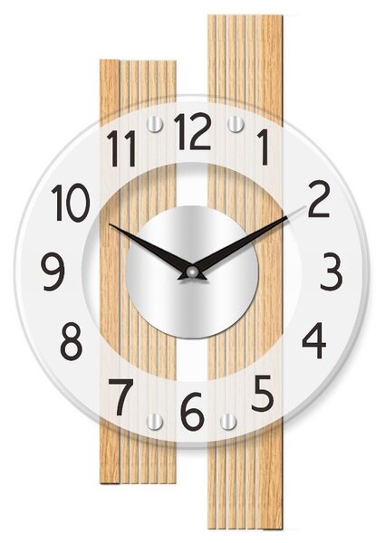 Designové nástěnné hodiny 5874 AMS řízené rádiovým signálem 41cm