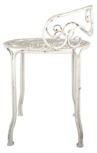 Bílá kovová stolička Zeeman – 44x67 cm cm