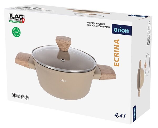 Kastrol s pokličkou/s keramickým povrchem 4,4 l Ecrina – Orion