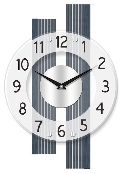 Designové nástěnné hodiny 5876 AMS řízené rádiovým signálem 41cm