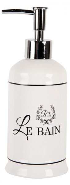 Keramický dávkovač na mýdlo s nápisem Le Bain – 350 ml