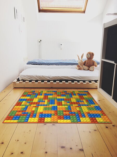 Kobercový ráj Dětský kusový koberec Kostky Lego Rozměr: 100x150 cm