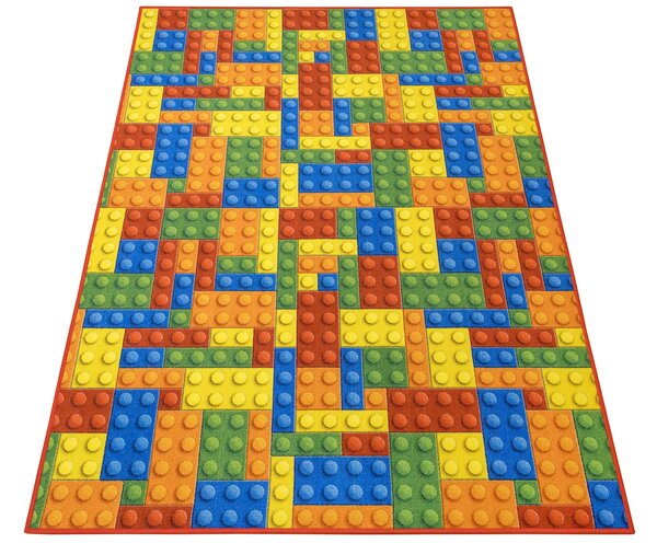 Kobercový ráj Dětský kusový koberec Kostky Lego Rozměr: 100x150 cm