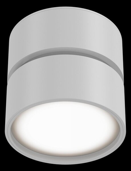 Maytoni Moderní stropní LED svítidlo ONDA, 12W, ⌀ 8,5 cm Barva: Černá, Teplota světla: 4000K - denní bílá