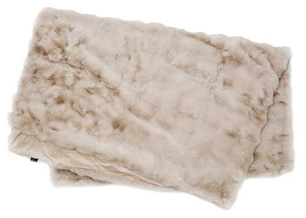 Skinnwille Home Collection Luxusní přehoz Misty Beige, 140x220 cm