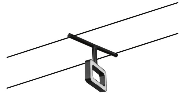 Paulmann 94485 CorDuo Frame, sada lankového systému 5x 4,8W 3000K, černá/chrom, délka 500cm